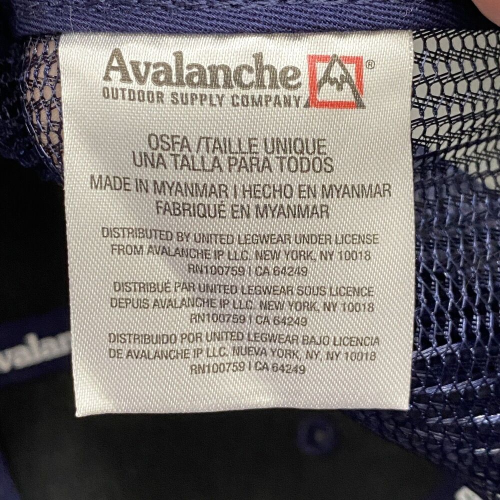 Avalanche Go Outside Bear Logo Adjustable Trucker Hat Cap Outdoors Mountain NWT - Picture 6 of 6